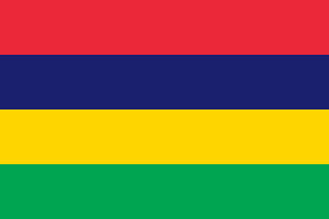 Fahne von Mauritius